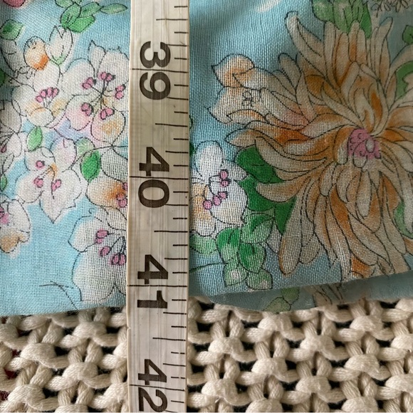 Vintage Chessa Davis Patchwork Floral Lace Polka Dot Prairie Skirt Boho Hippie - Picture 17 of 17